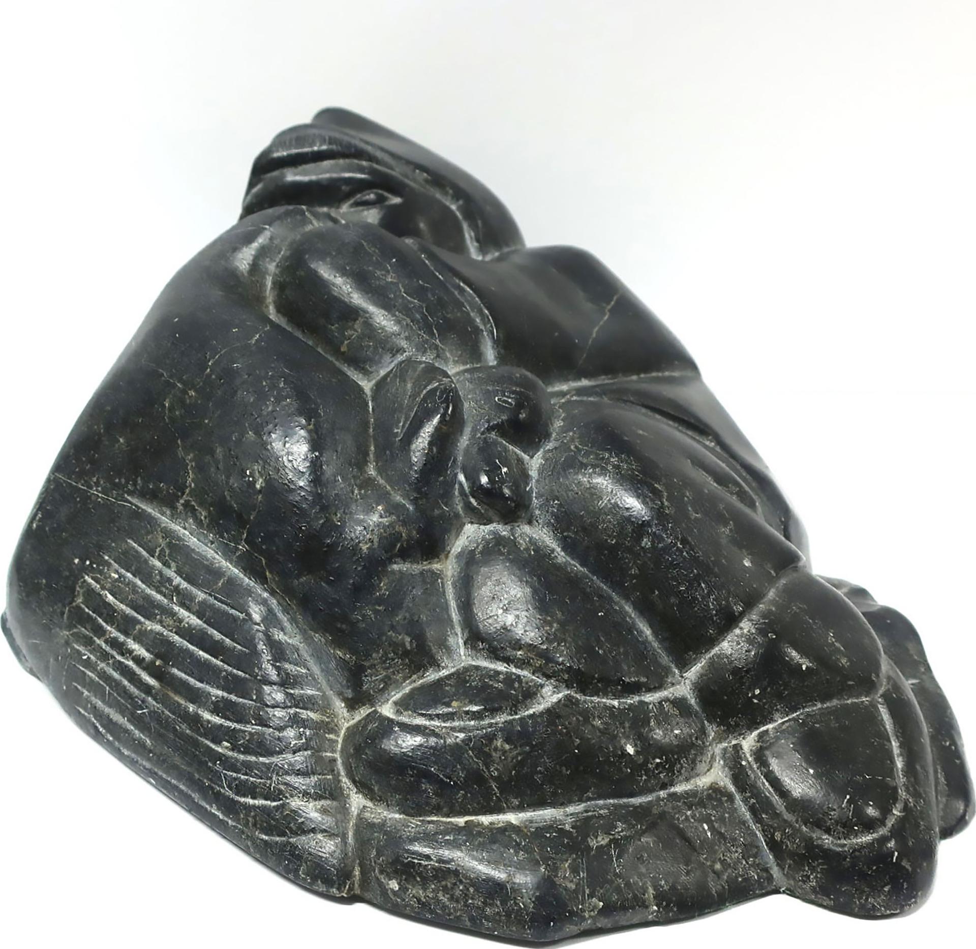 Adamie Inukpuk (1943) - Hunter Holding Goose