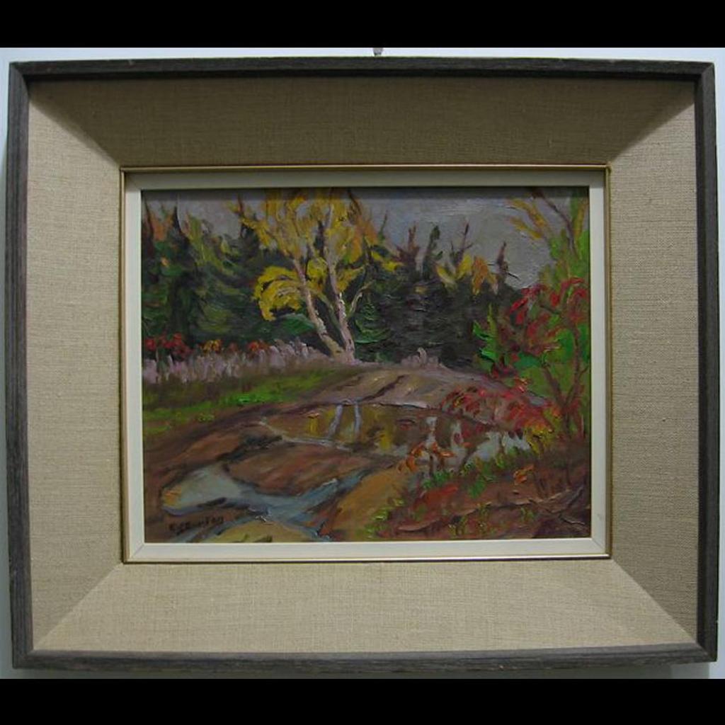 Ralph Wallace Burton (1905-1983) - The Sketch With Two Puddles Near Appleton, Ont. 1968
