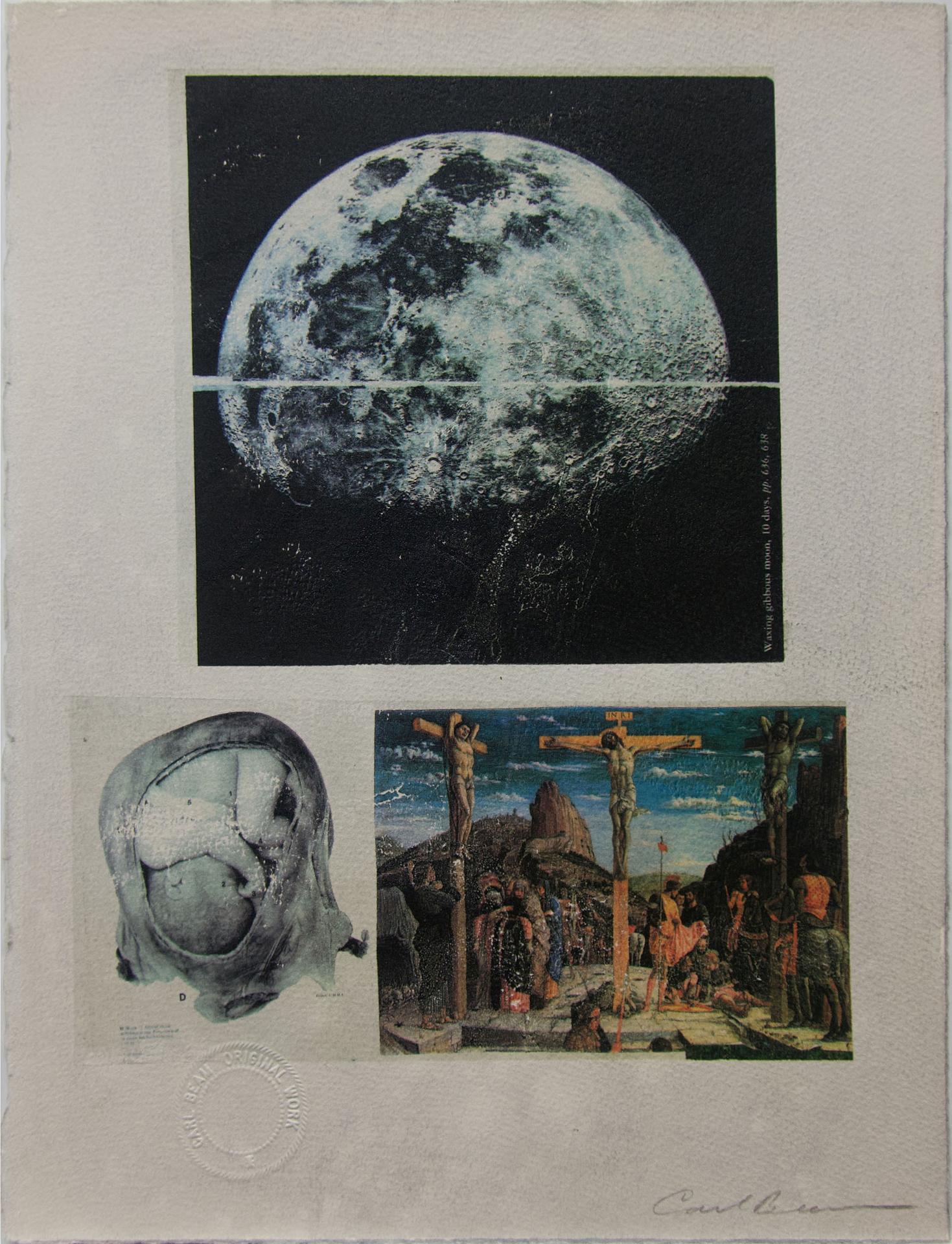 Carl Beam (1943-2005) - Waxing Gibbons Moon (Unborn / Cruxifications)
