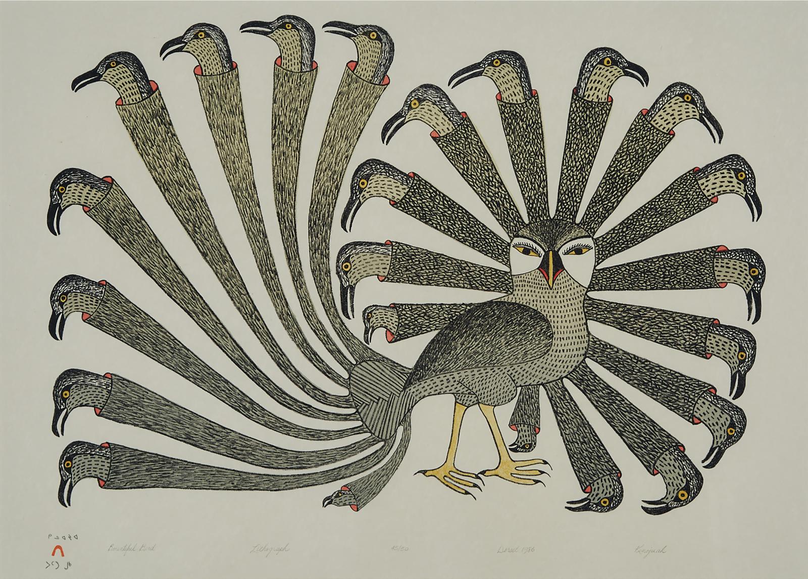 Kenojuak Ashevak (1927-2013) - Bountiful Bird