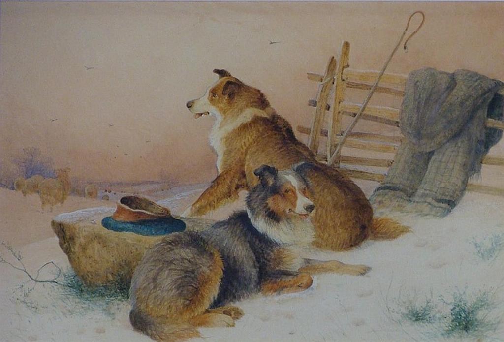Frederick E. Valter (1850-1930) - COLLIES AT REST