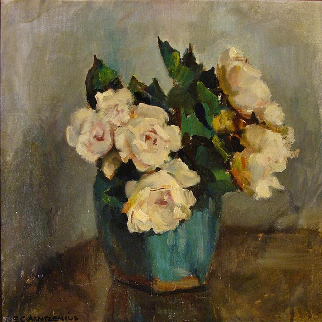 Elise Claudine Arntzenius (1902-1982) - STILL LIFE OF ROSES IN A VASE