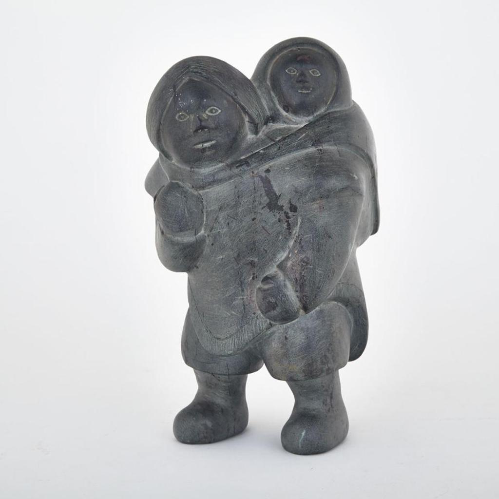Mathew Aqigaaq (1940-2010) - Mother With Child In Amaut