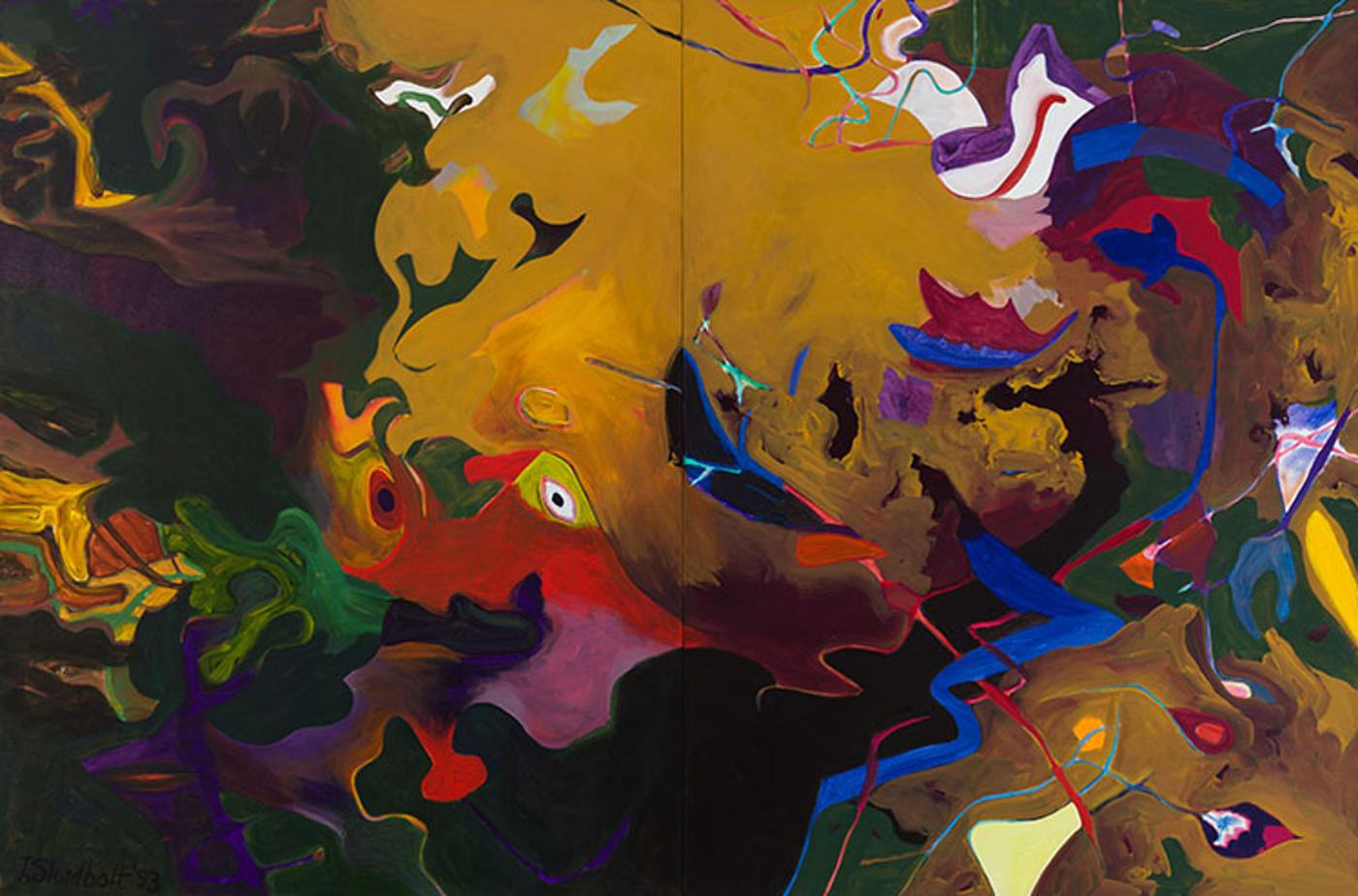Jack Leaonard Shadbolt (1909-1998) - Night Escape