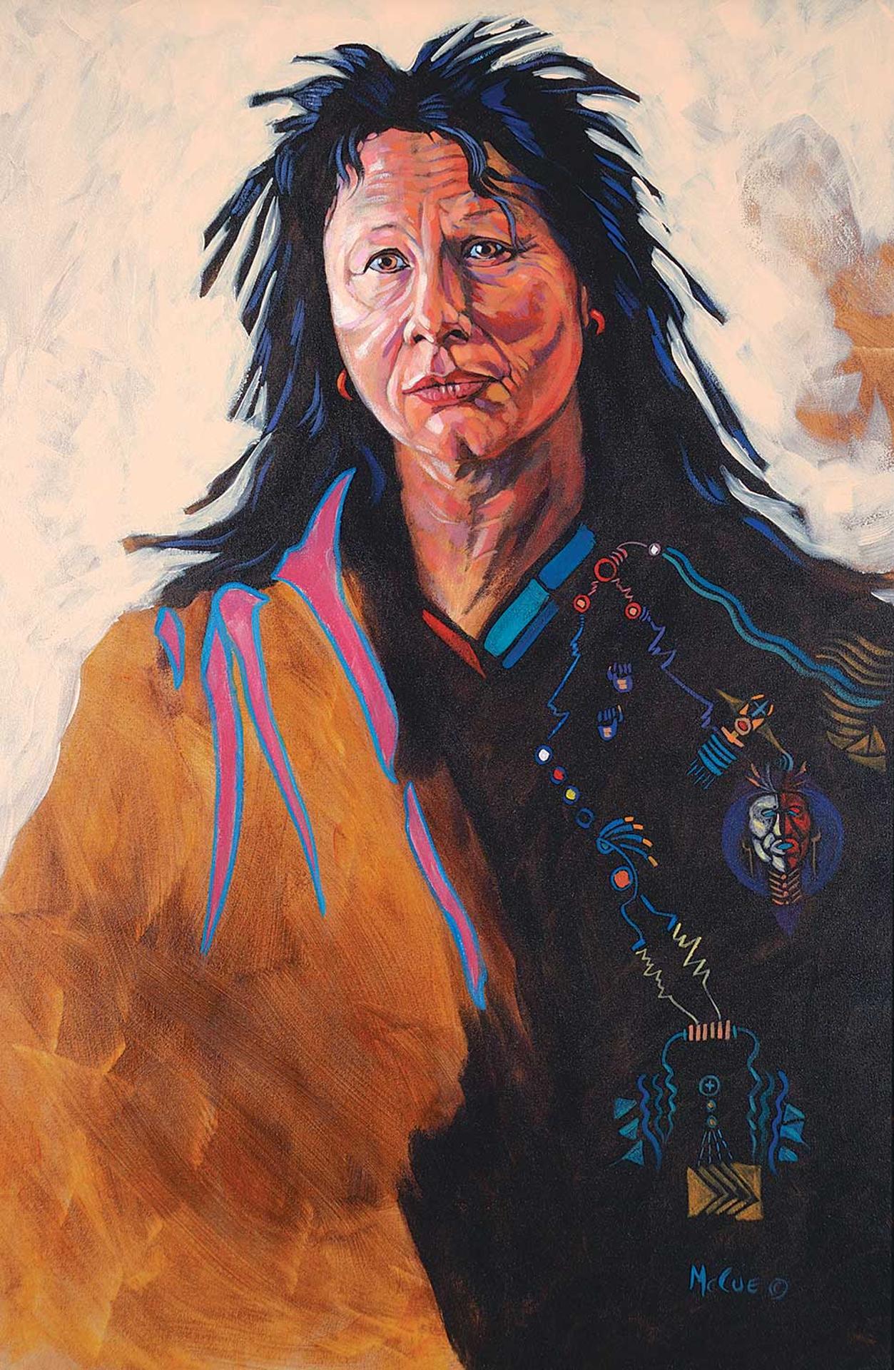 Terry McCue (1945) - Untitled - Portrait of a Woman
