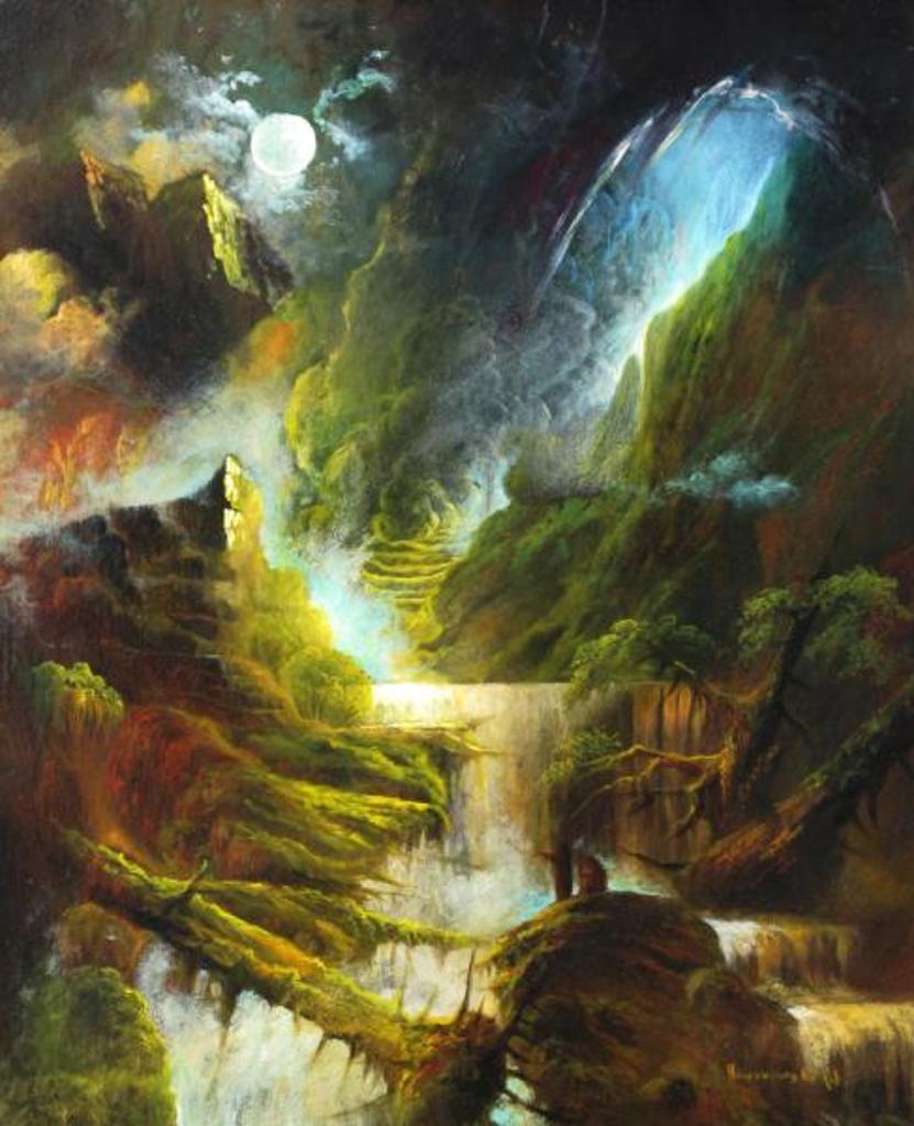 Wojciech (Voytek) Nowakowski (1959-2011) - Admiring The Waterfall