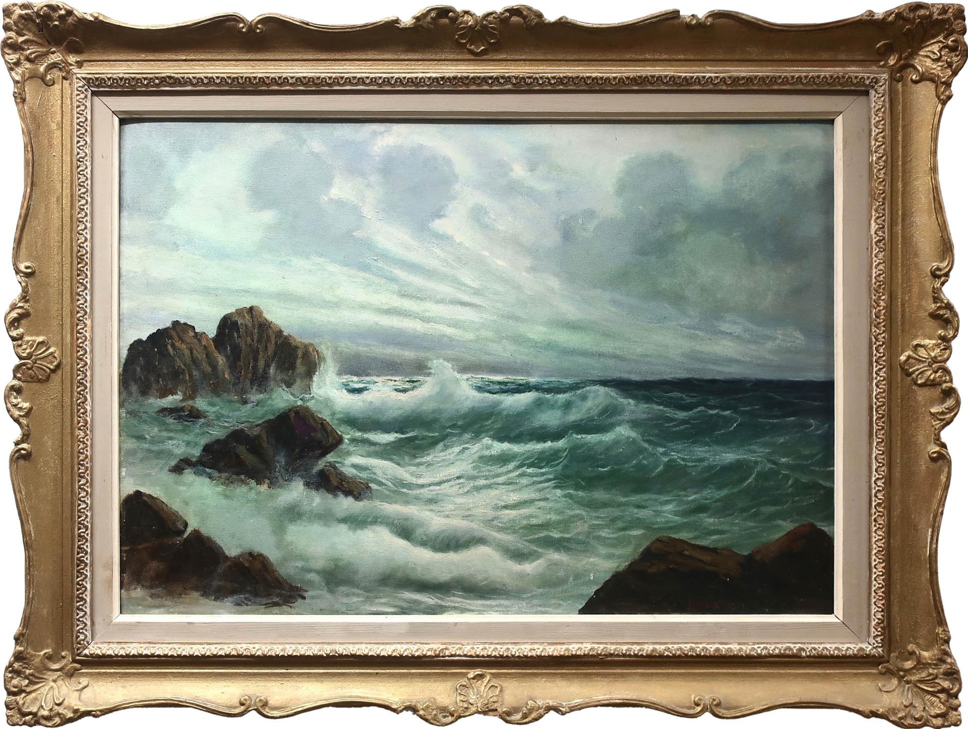 John H. Kinnear (1920-2003) - Crashing Waves