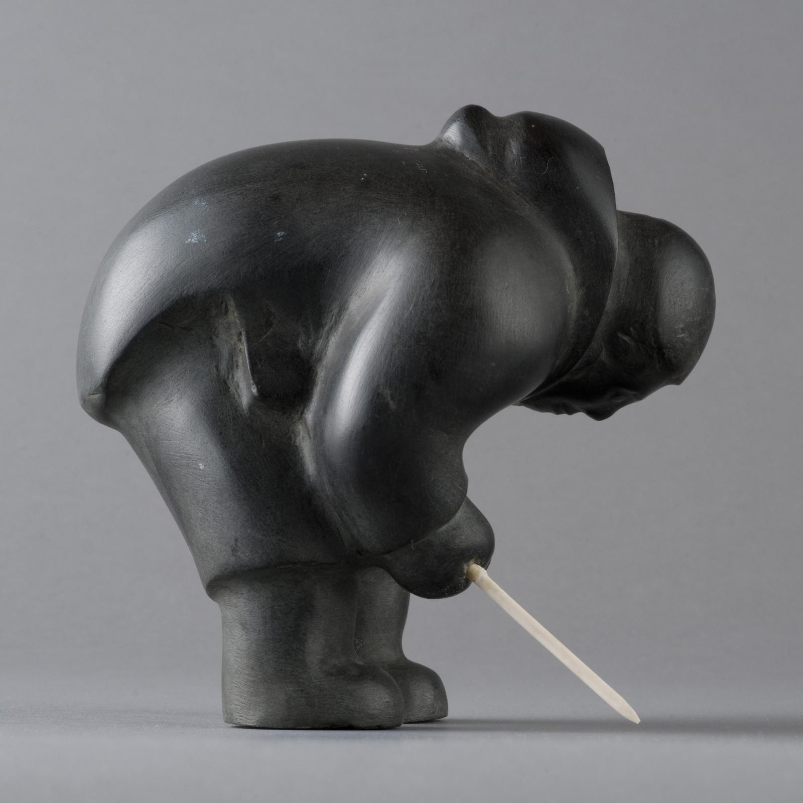 Vital Makpaaq (1922-1978) - Hunter Over Seal Hole