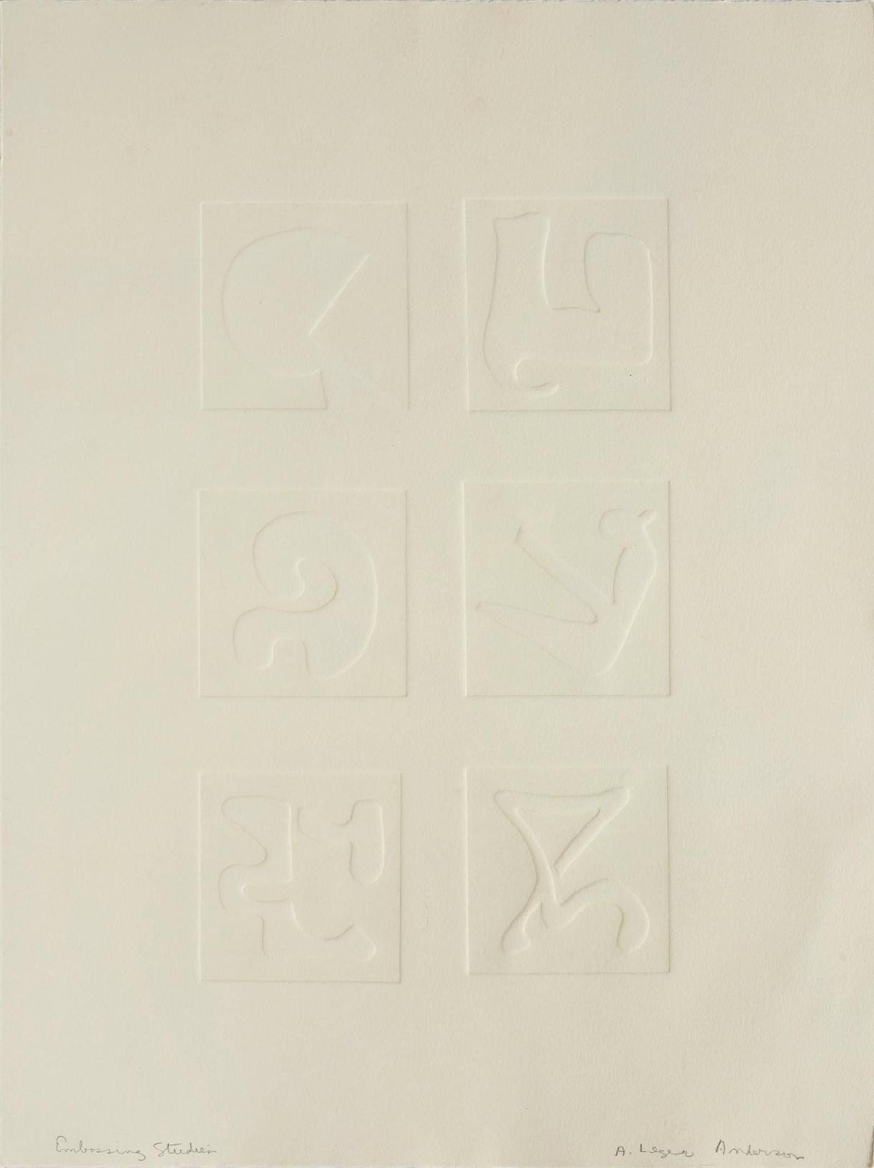 Ann Leger Anderson (1936-2006) - Embossing Studies
