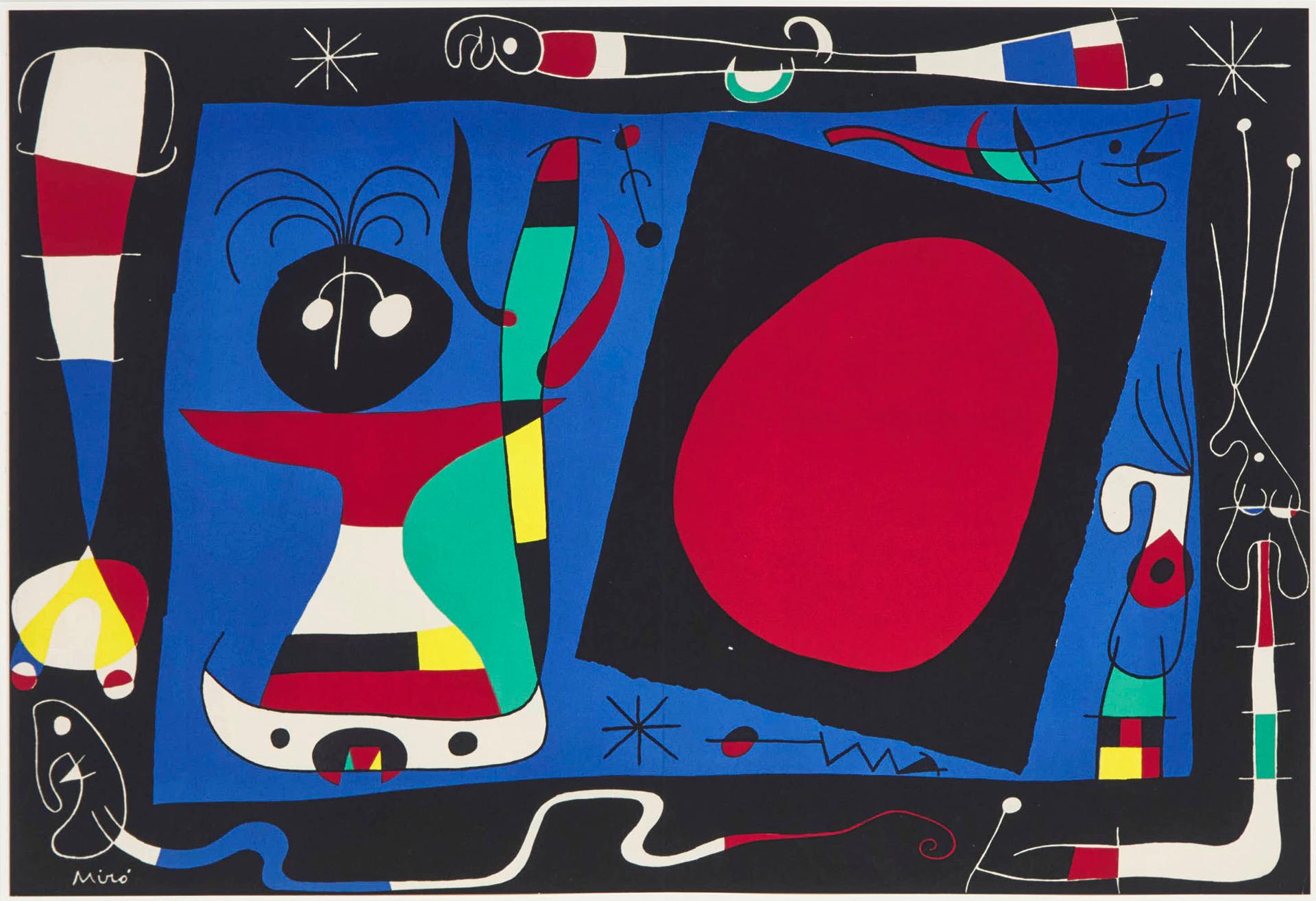 Joan Miró (1893-1983) - La Femme Au Miroir, From