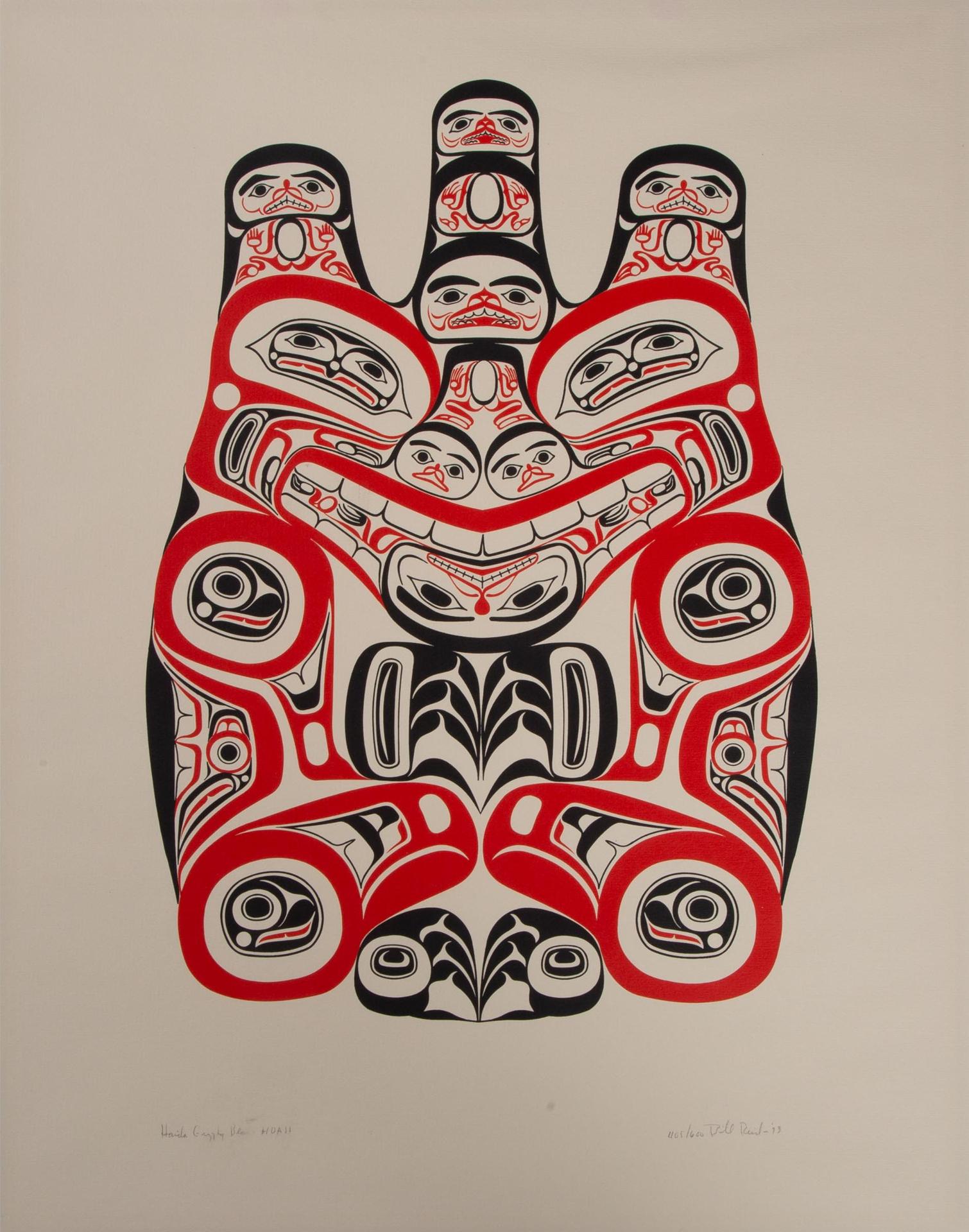 Bill (William) Ronald Reid (1920-1998) - Haida Grizzly Bear - Huaji