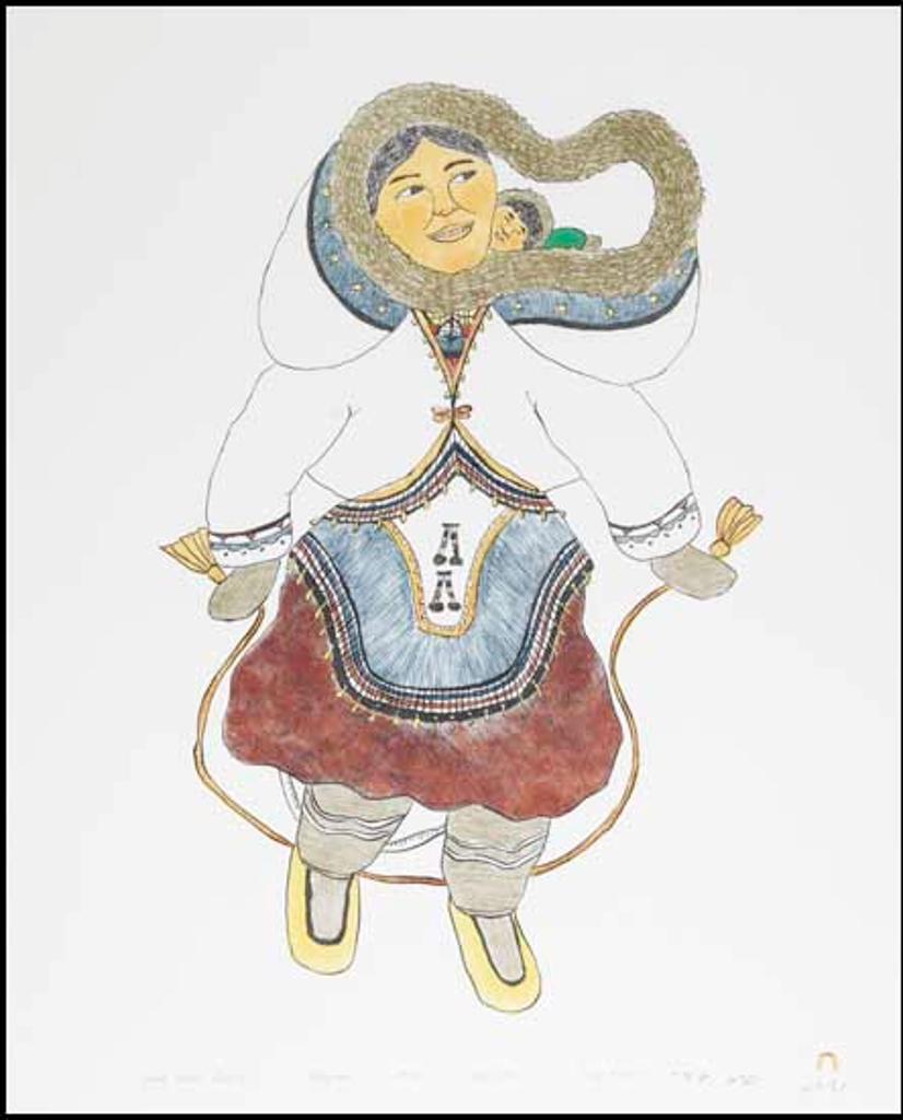 Mary (Samuellie) Pudlat (1923-2002) - Young Mother Skipping