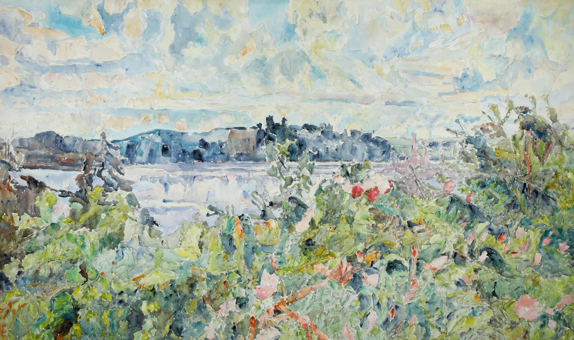 Dorothy Elsie Knowles (1927-2001) - Lac La Biche & Roses #2