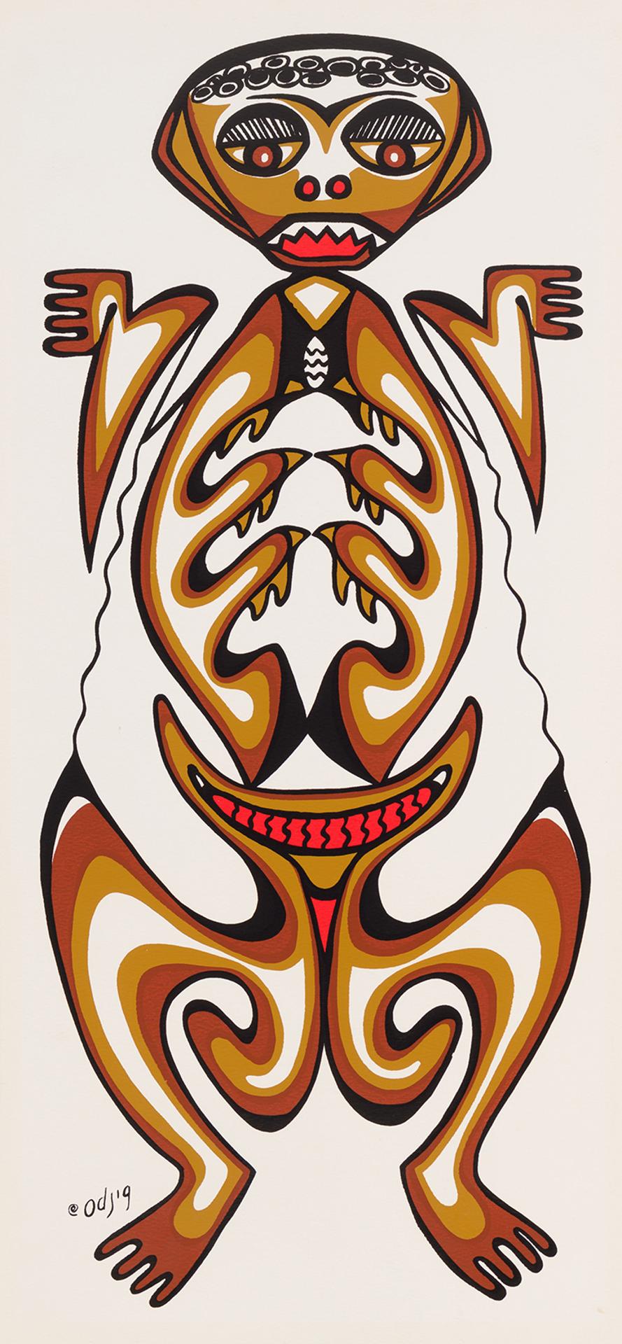 Daphne Odjig (1919-2016) - Frog Spirit
