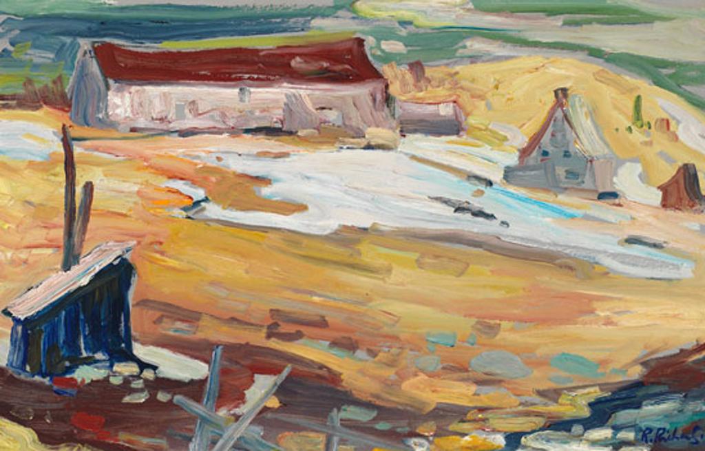 René Jean Richard (1895-1982) - Landscape with Farm Buildings