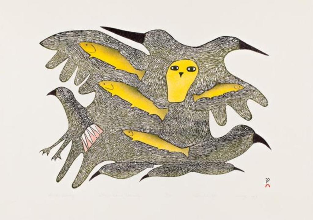 Lucy Qinnuayuak (1915-1982) - Untitled