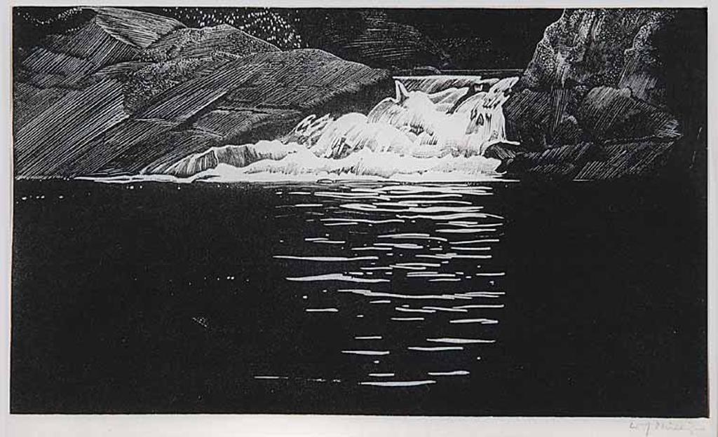 Walter Joseph (W.J.) Phillips (1884-1963) - Waterfall, Lake of the Woods