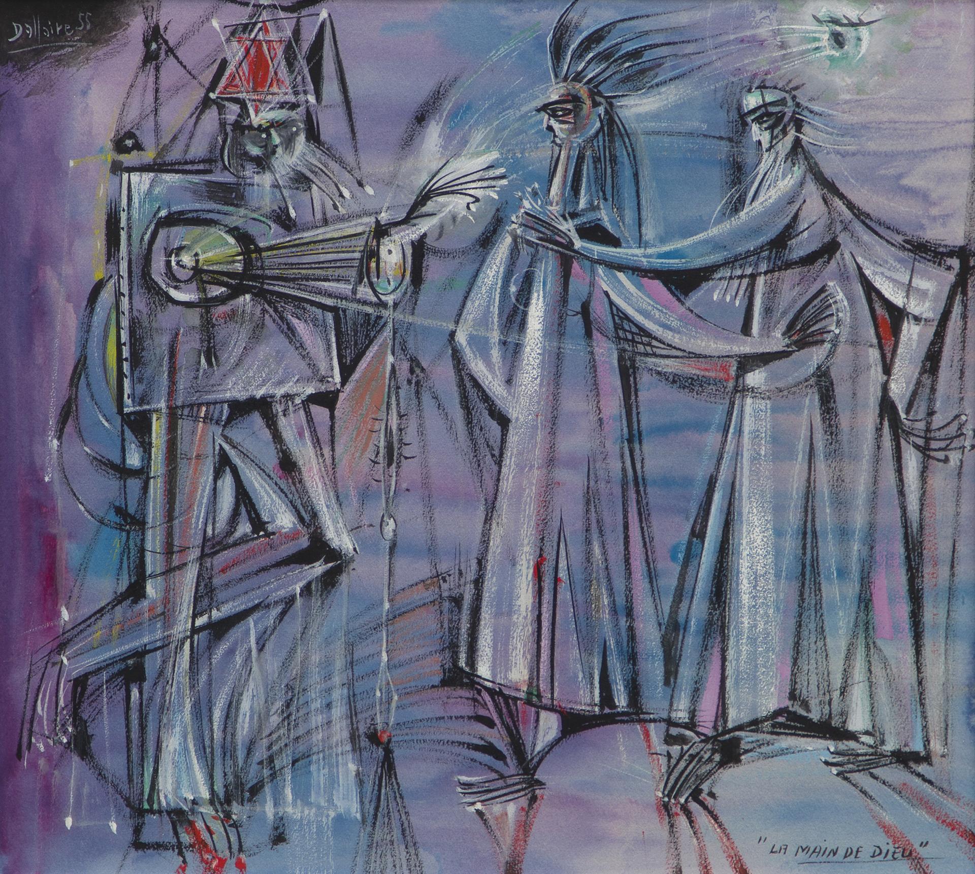 Jean-Philippe Dallaire (1916-1965) - La main de Dieu, 1955
