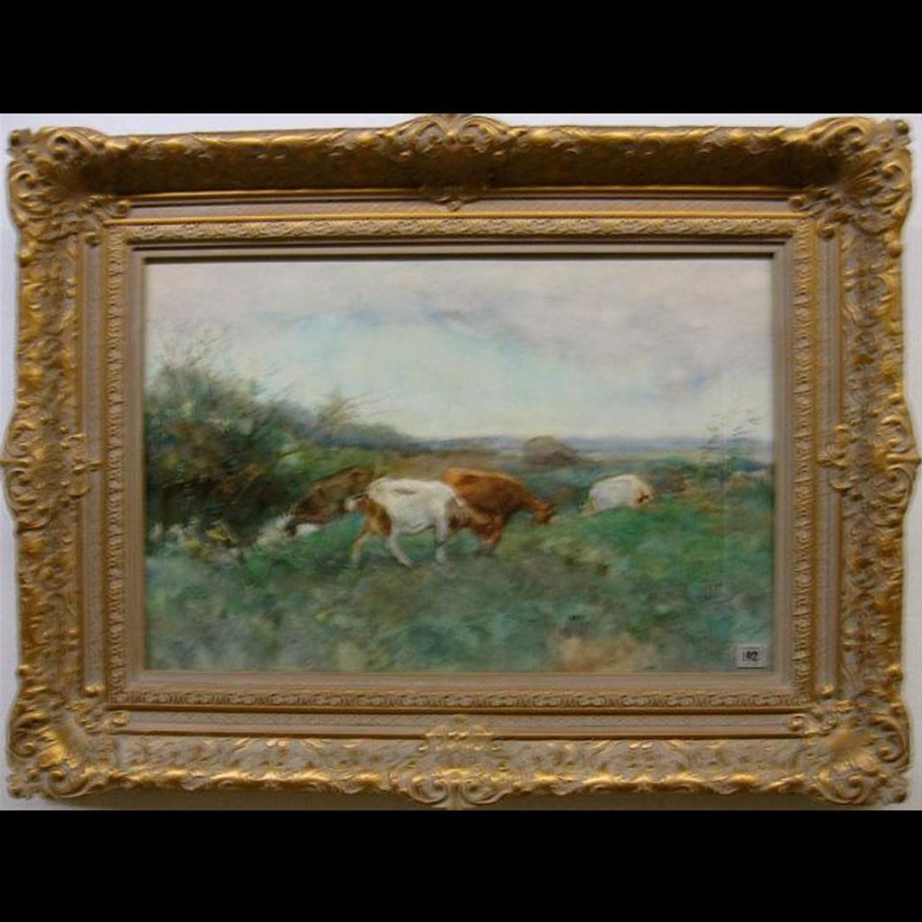 Willem Van Der Nat (1865-1929) - Goats Grazing In A Spring Clearing