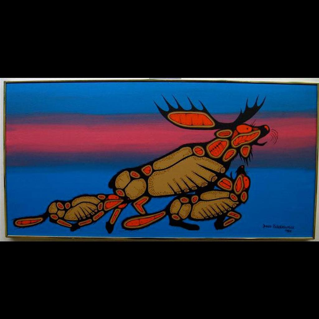 Doug Kakekagumick (1958-2009) - Moose Attack