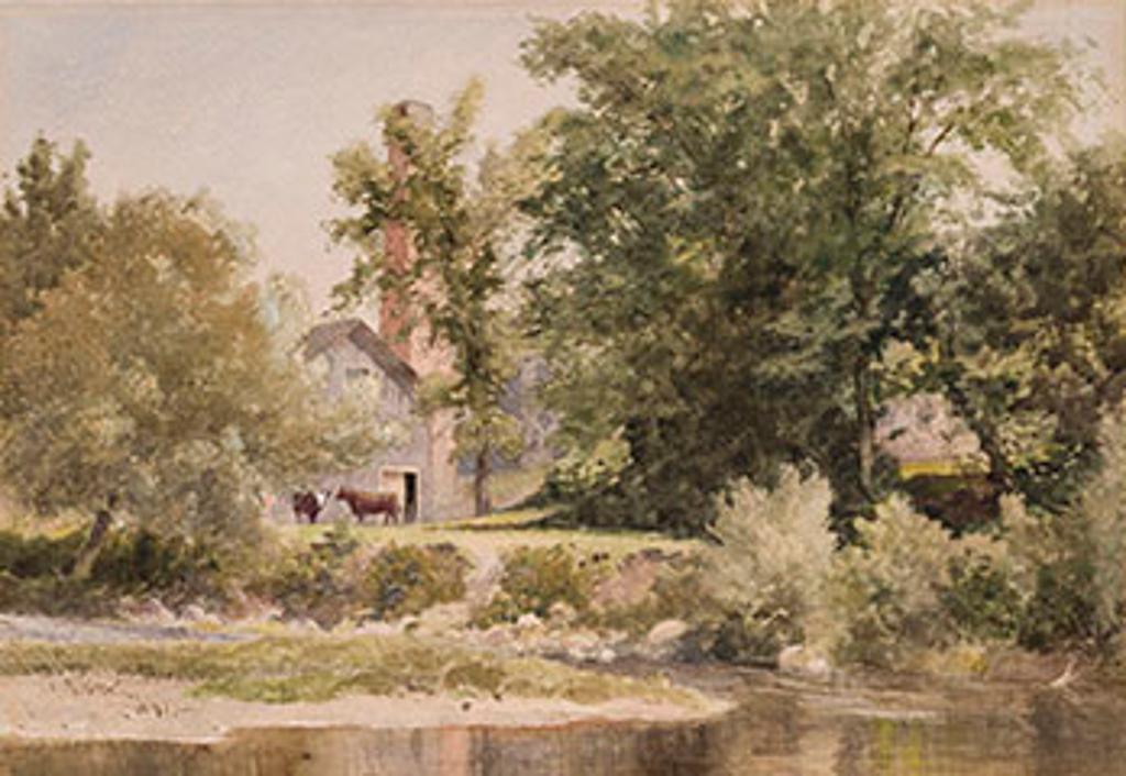 Lucius Richard O'Brien (1832-1899) - Landscape with Cattle