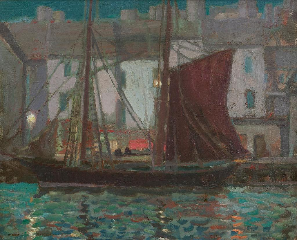 Albert Henry Robinson (1881-1956) - Moonlight, St. Servain [sic]