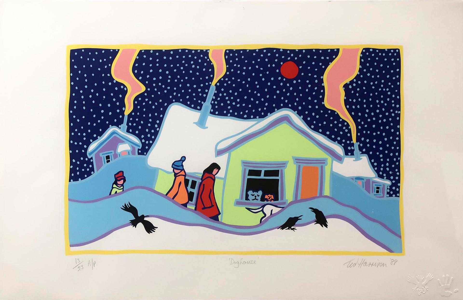 Ted Harrison (1926-2015) - Doghouse
