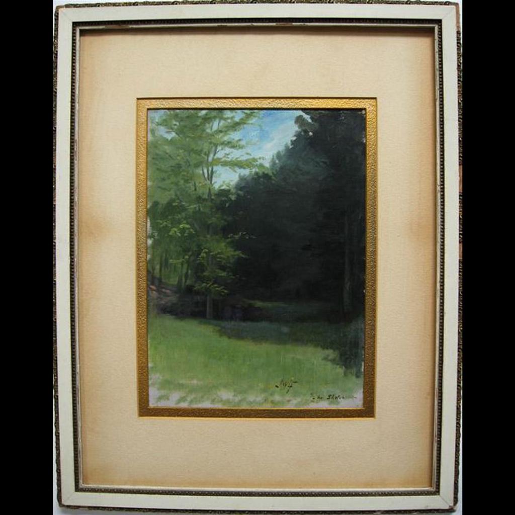 John Wycliffe Lowes Forster (1850-1938) - 1/2 Hour Sketch (Forest Edge)