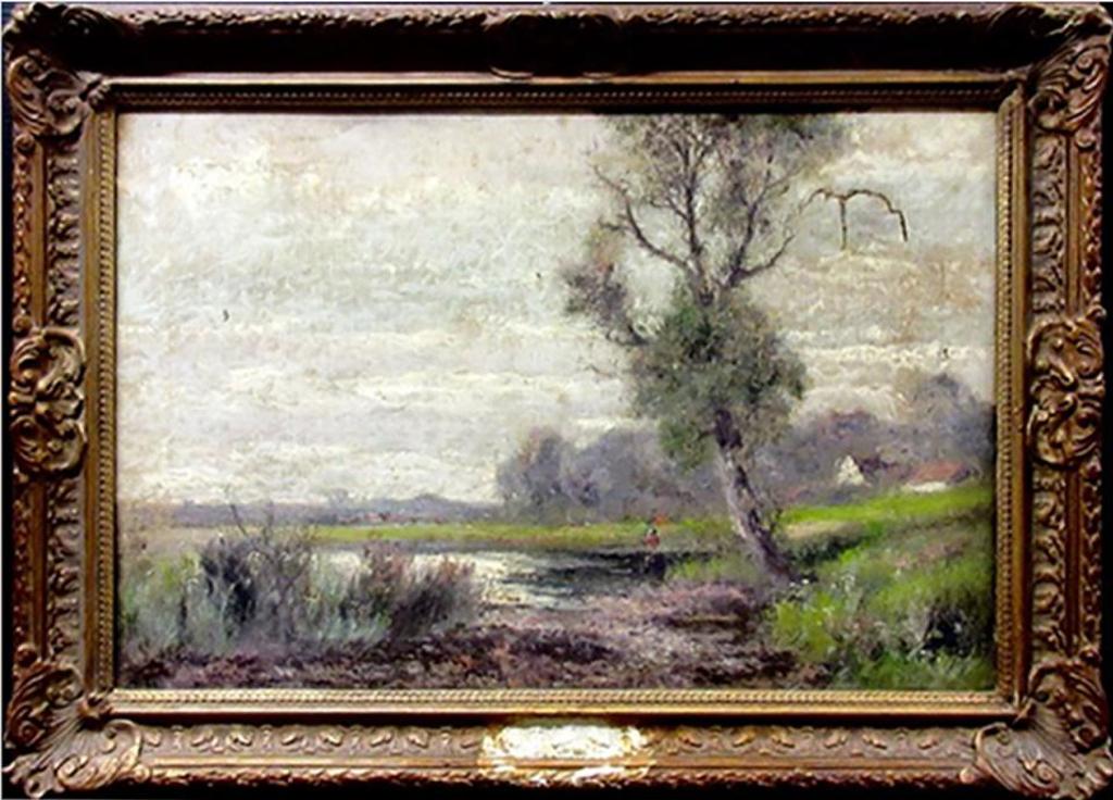 Abraham Hulk Jr. (1851-1922) - Landscape Studies With Figure And Houses