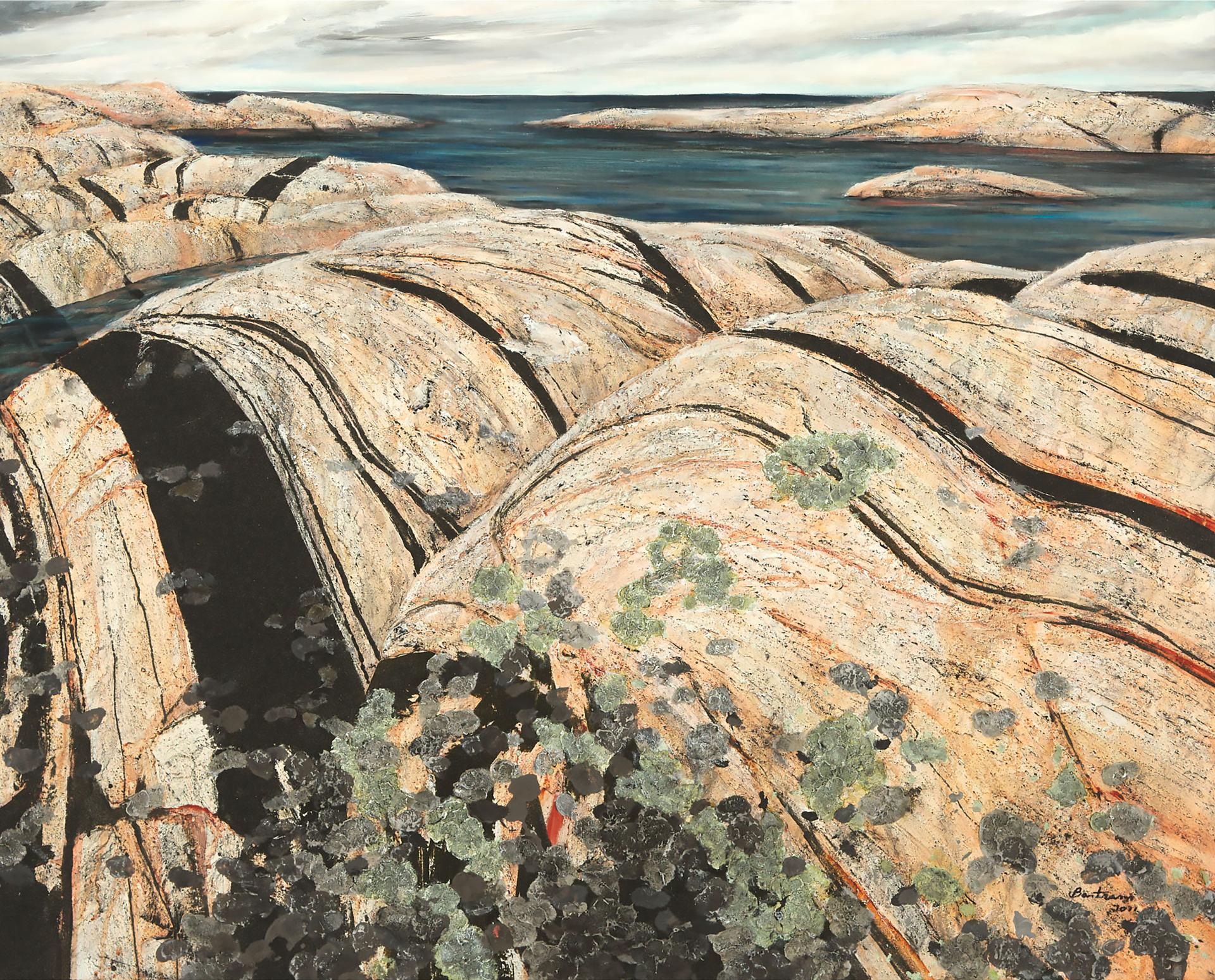 Edward John (Ted) Bartram (1938-2019) - Rolling Rocks #2, 2011