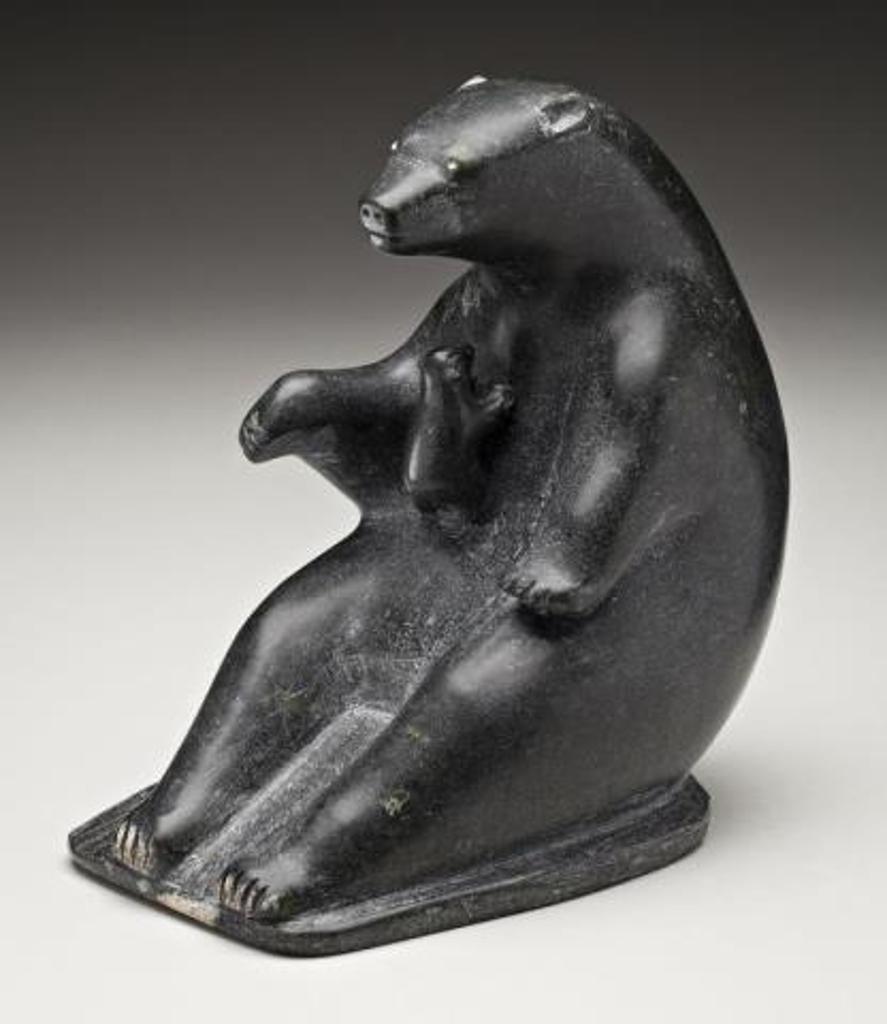 Timothy Qayaqsaaq (1915) - Polar Bear Mother and Cub
