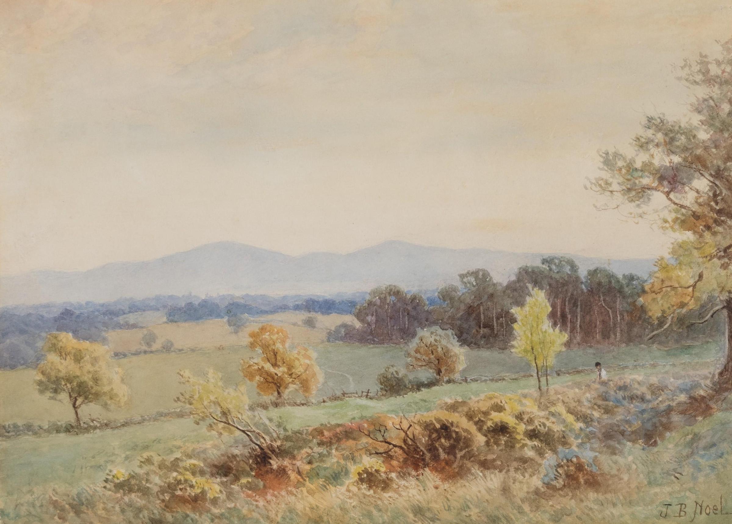 John Bates Noel (1870-1927) - Evening, Malvern from the Old Hill