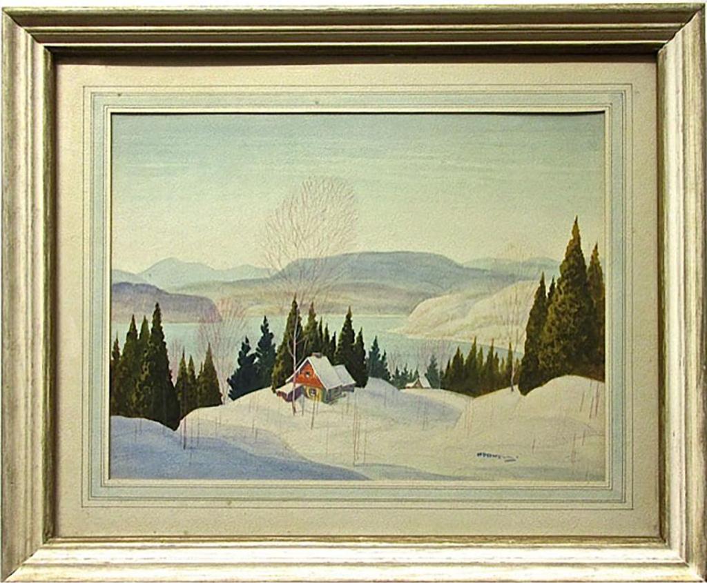 Graham Norble Norwell (1901-1967) - Snow Covered Cabin - Laurentians