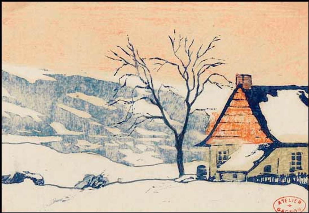 Clarence Alphonse Gagnon (1881-1942) - Vieille maison canadienne, Bas du Fleuve