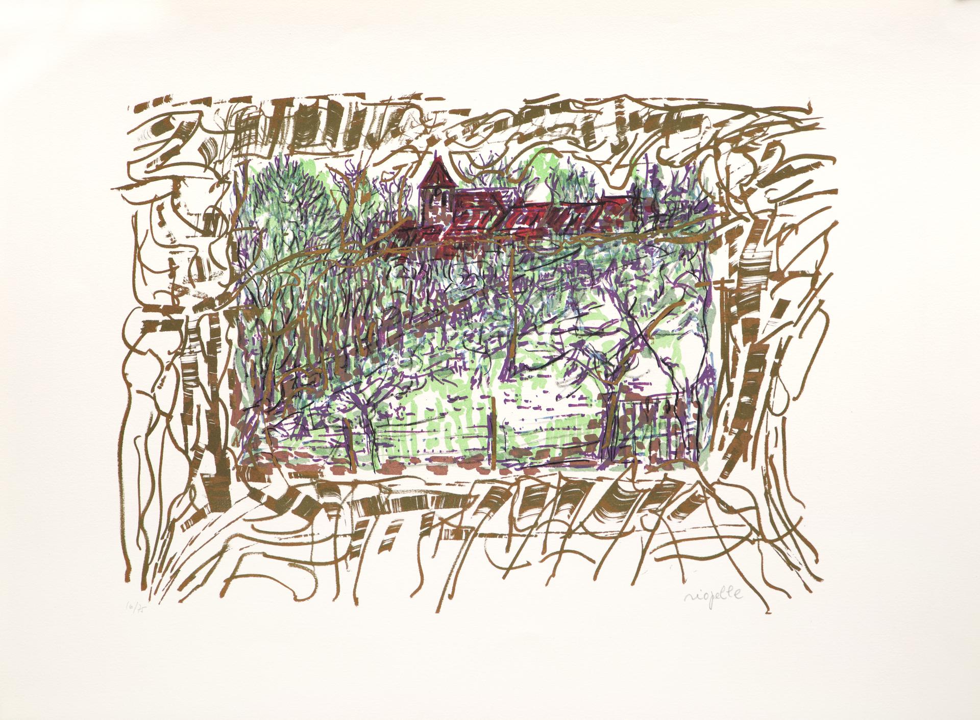 Jean-Paul Riopelle (1923-2002) - Les Saisons de Saint-Cyr-en-Arthies nº 4, Le Marais, 1985