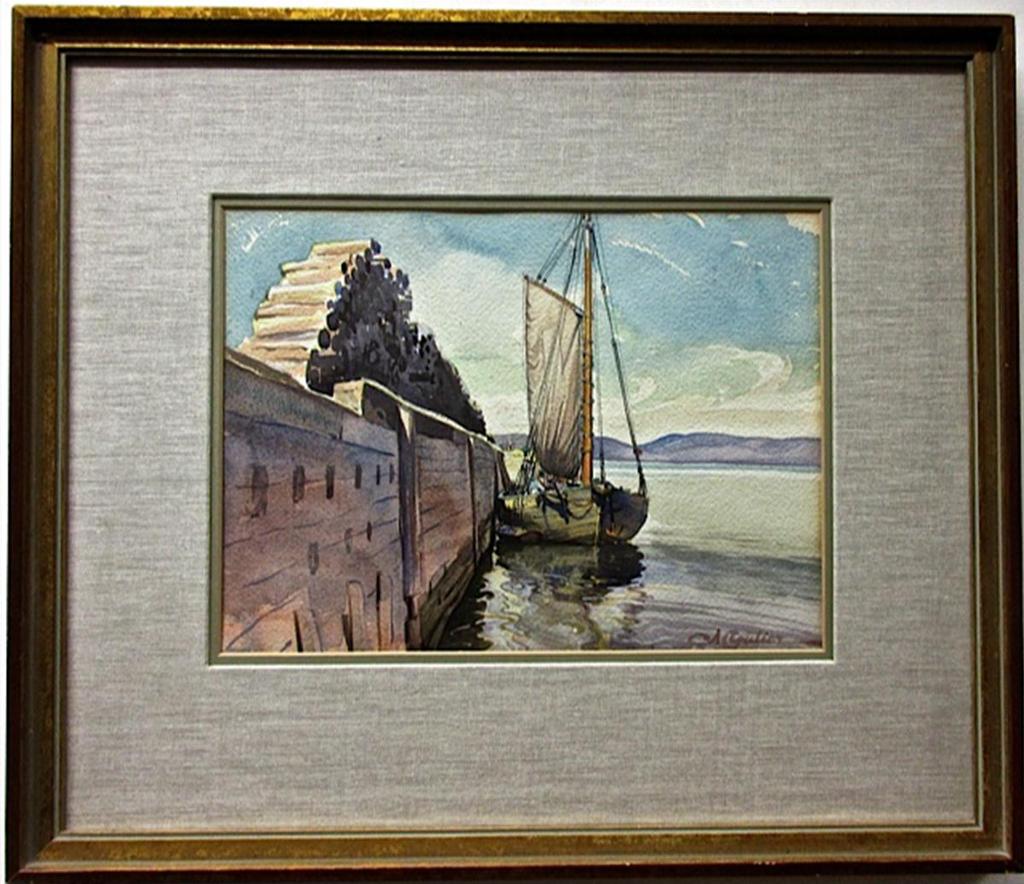 Albert Edward Cloutier (1902-1965) - Loading Pulpwood