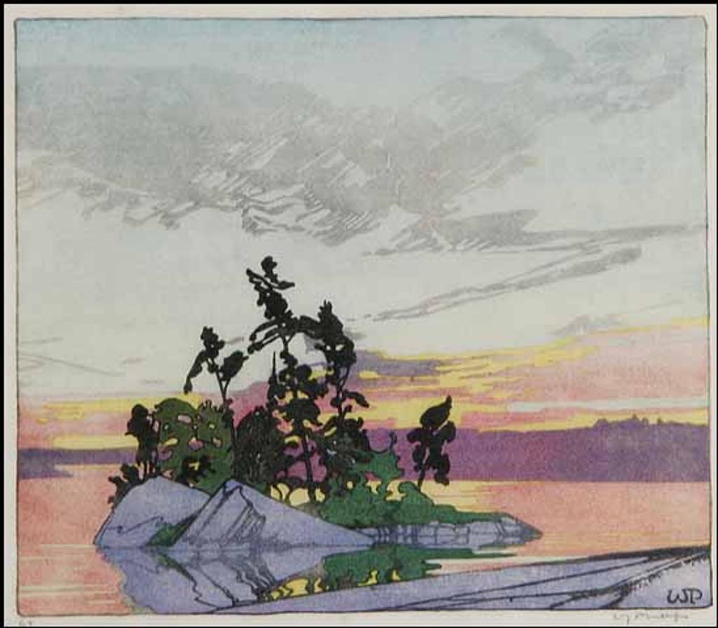 Walter Joseph (W.J.) Phillips (1884-1963) - Sunset, Lake of the Woods