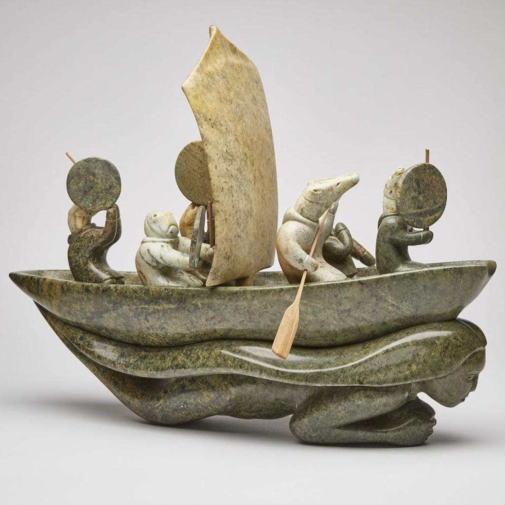Abraham Apakark Anghik (1951) - Animal Spirit Umiak