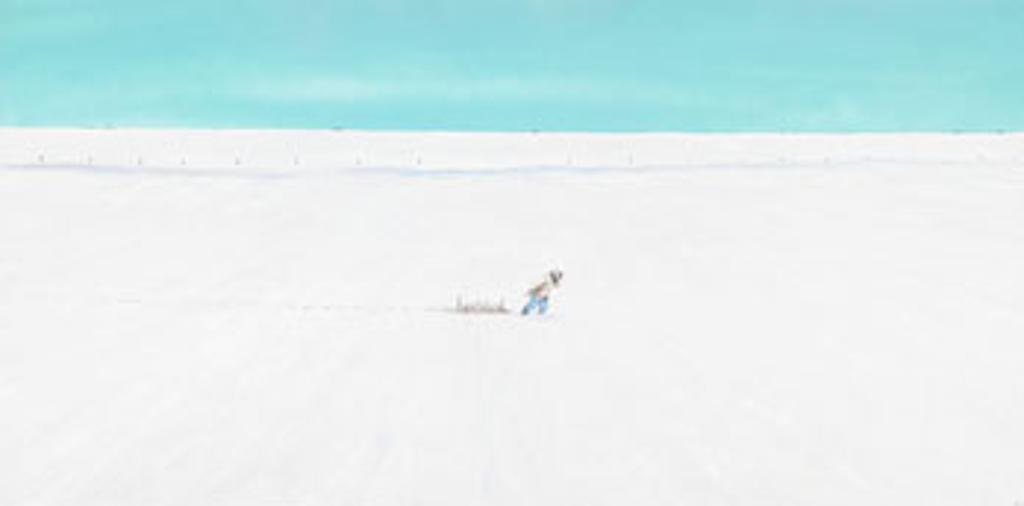 William Kurelek (1927-1977) - Frozen Jack Rabbits
