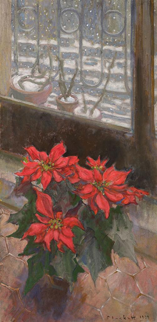 Joseph (Joe) Francis Plaskett (1918-2014) - Snow and Poinsettias