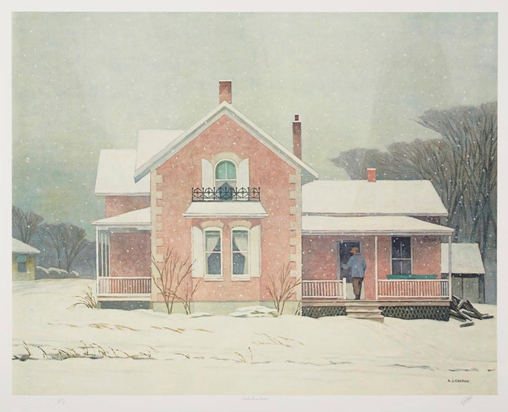 Alfred Joseph (A.J.) Casson (1898-1992) - Pink Farm House; Parry Sound; Poplar Grove