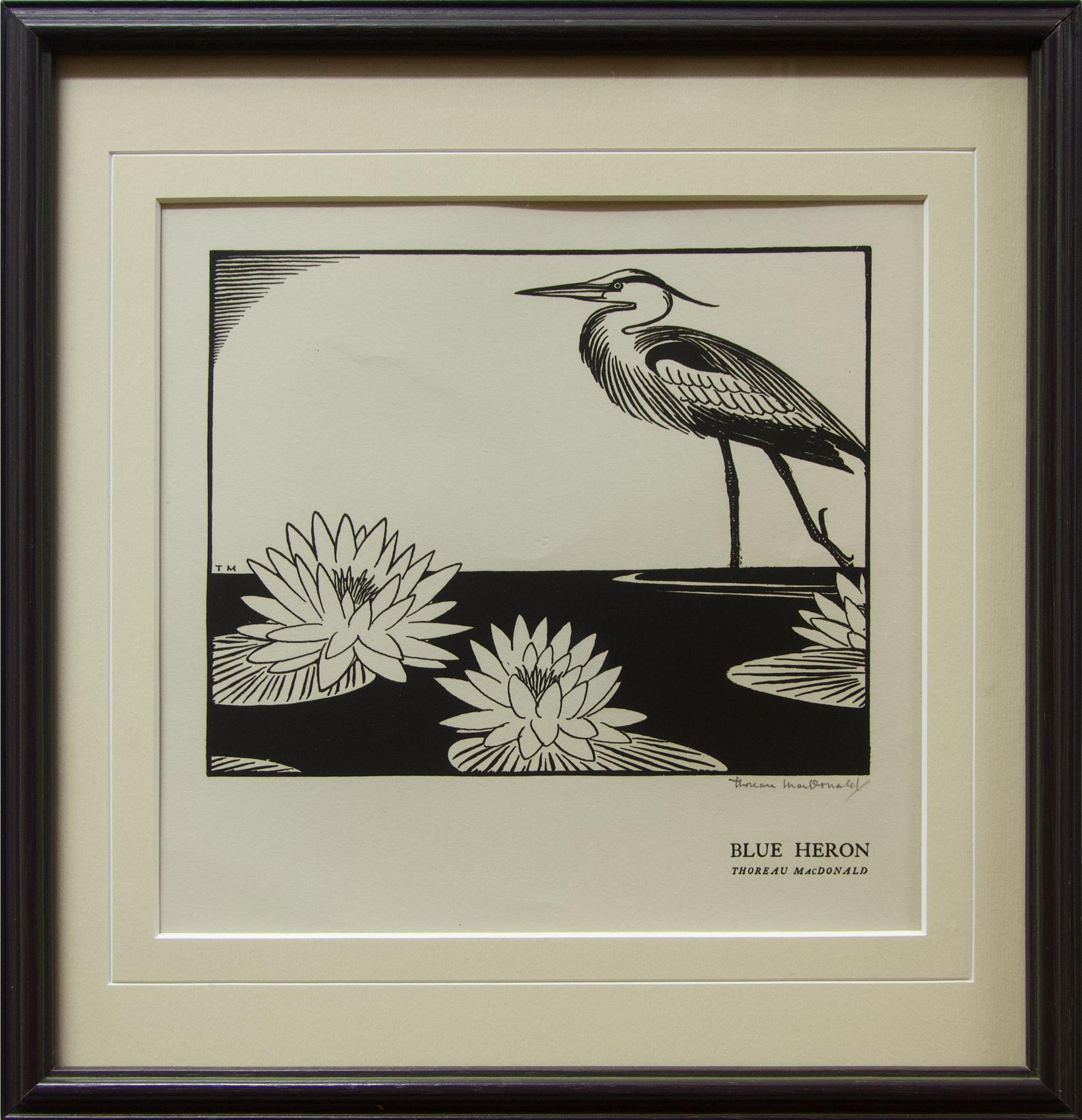 Thoreau MacDonald (1901-1989) - Blue Heron