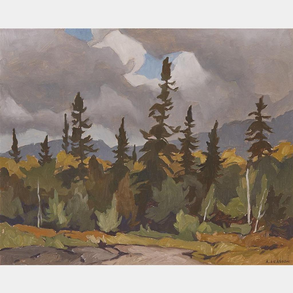 Alfred Joseph (A.J.) Casson (1898-1992) - Woodland - Oxtongue Lake, 1971