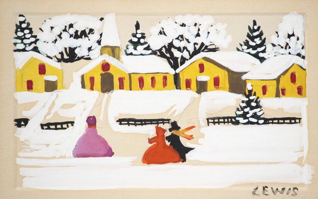 Maud Kathleen Lewis (1903-1970) - Walking to Church