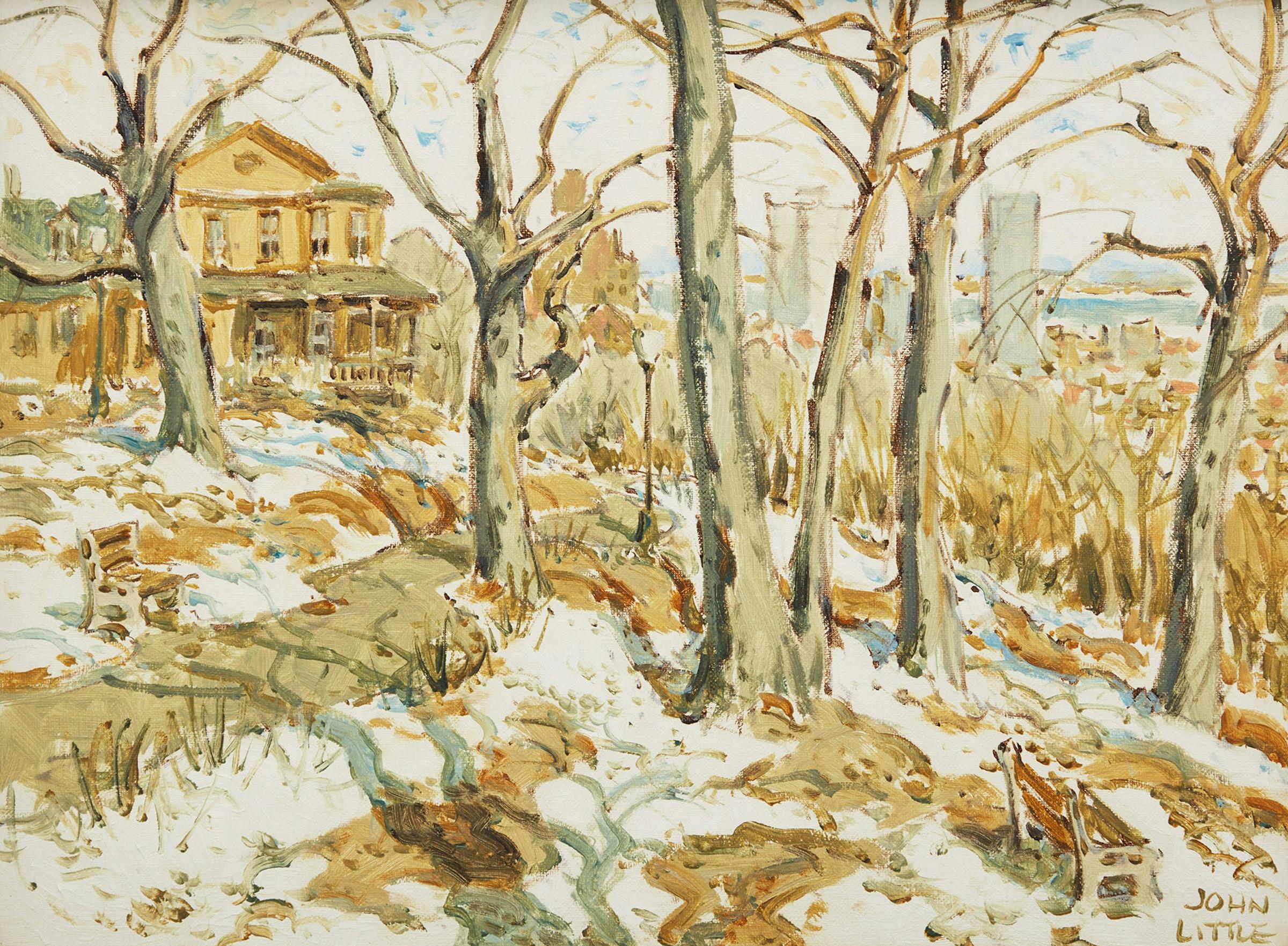 John Geoffrey Caruthers Little (1928-2024) - Untitled (House on the Hill)
