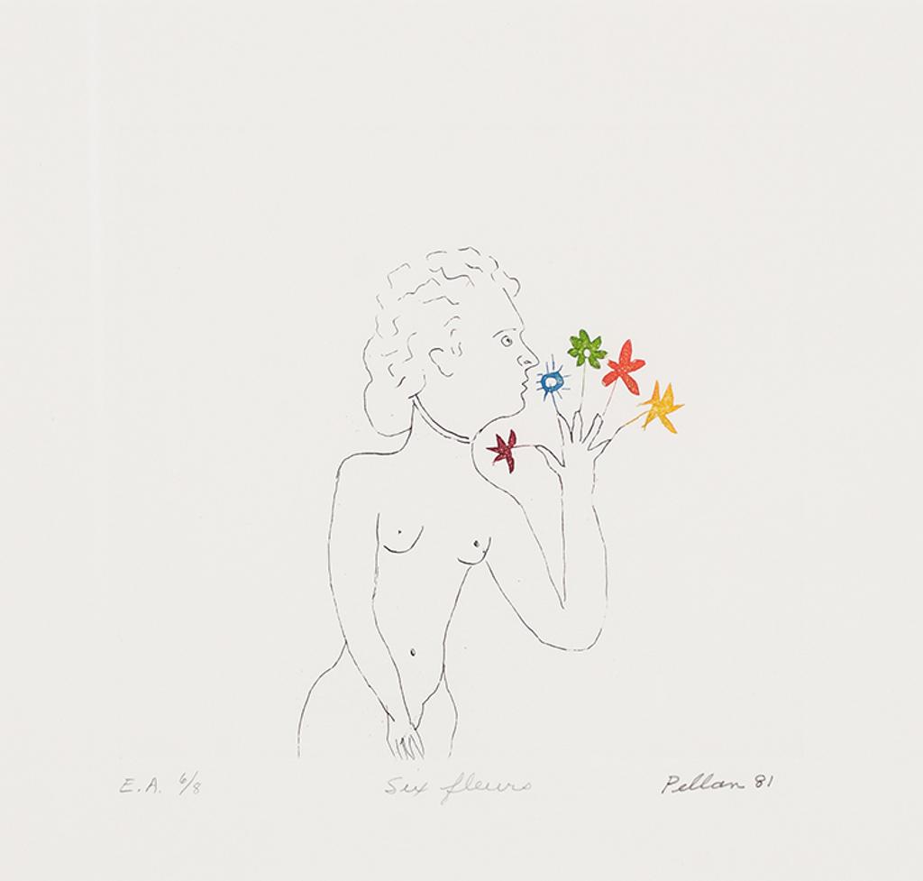 Alfred Pellan (1906-1988) - Six fleurs