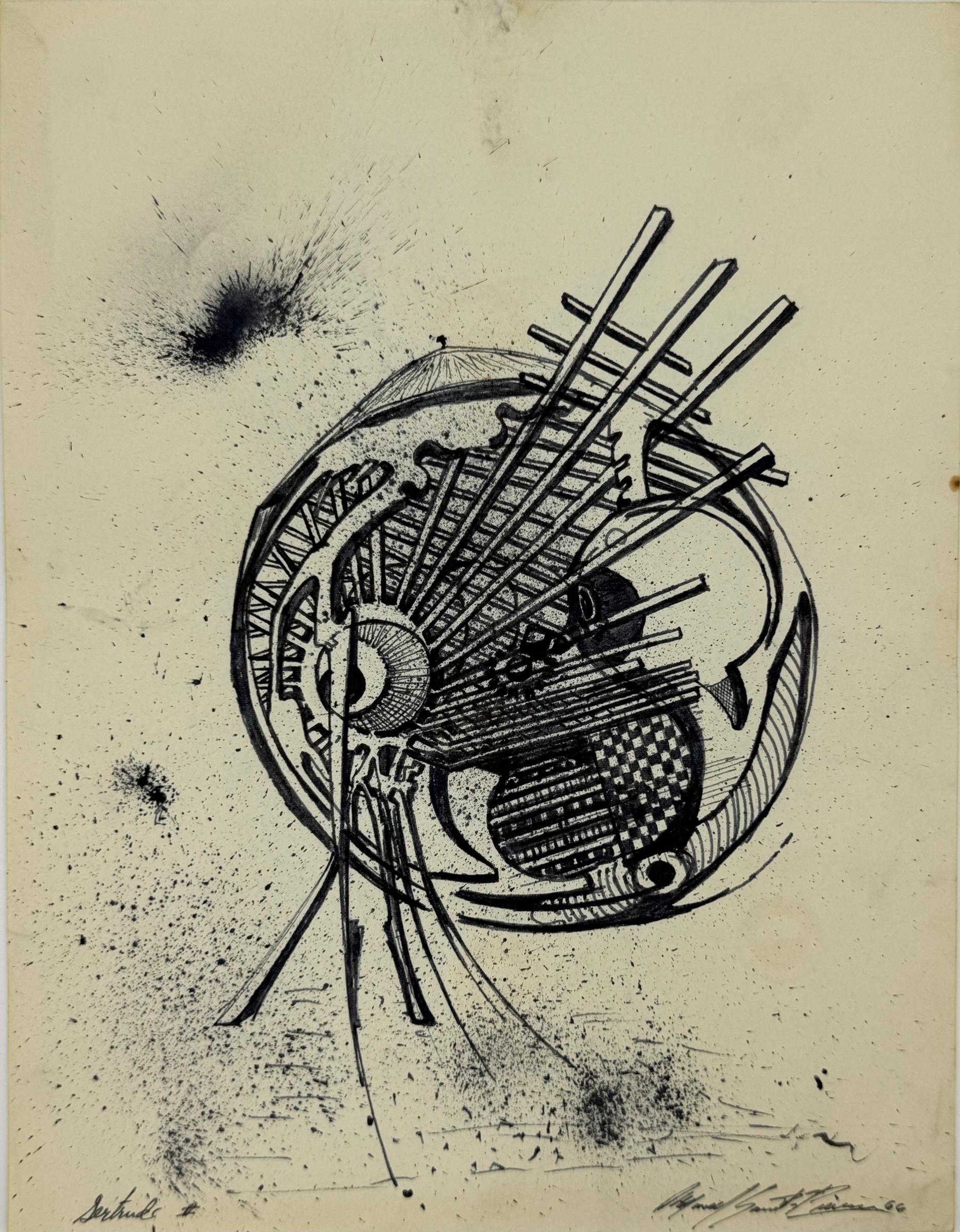 Marcel Saint-Pierre - Étude pour « l'Anti-Canne », Robert Soublière / Study for