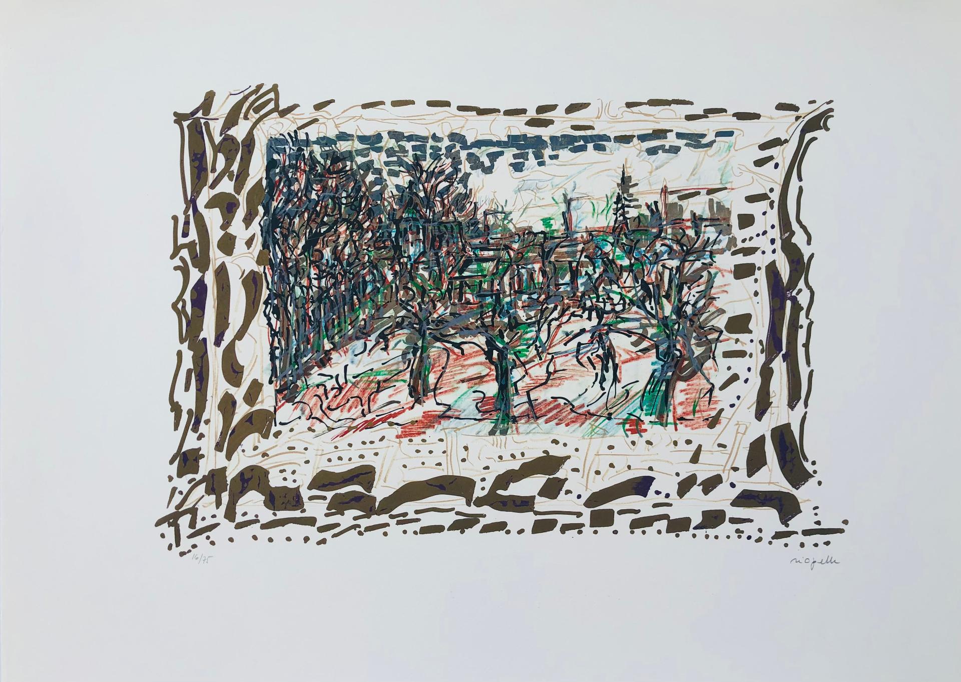 Jean-Paul Riopelle (1923-2002) - Les Saisons de Saint-Cyr-en-Arthies nº 6, Les Ravenelles, 1985