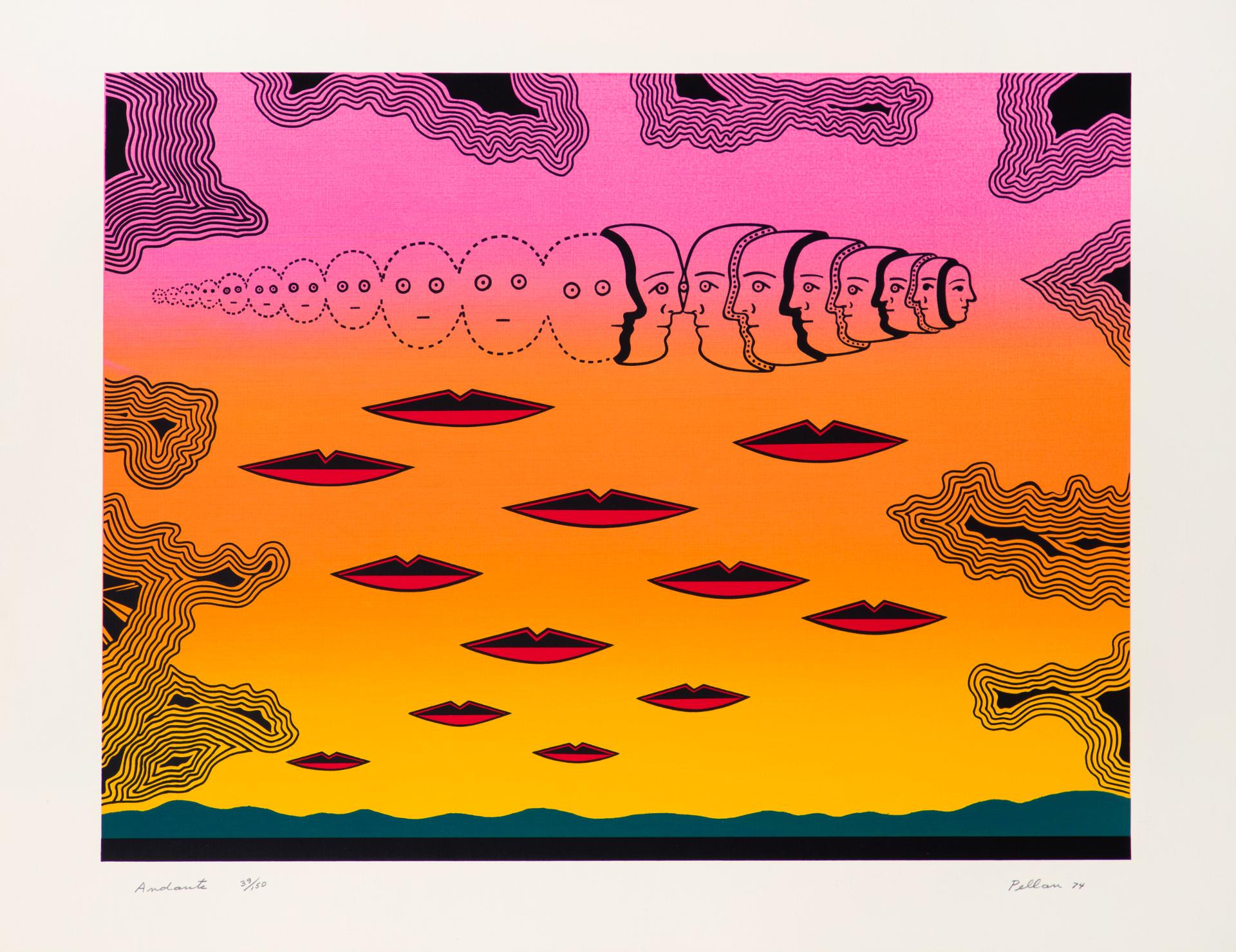 Alfred Pellan (1906-1988) - Andante, 1974