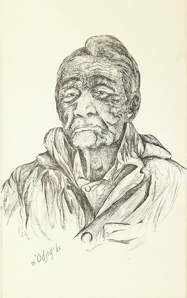 Daphne Odjig (1919-2016) - Portrait Of Father